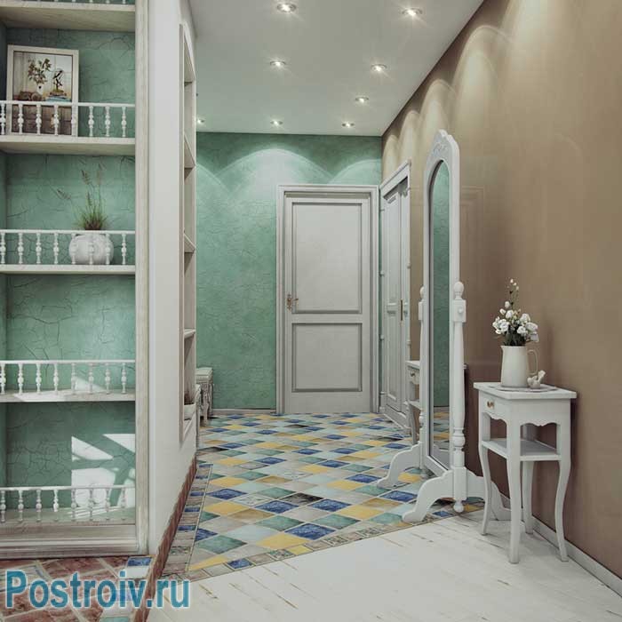 Коридор в стиле прованс в двухкомнатной квартире. Фото Коридор в стиле прованс в двухкомнатной квартире. Фото