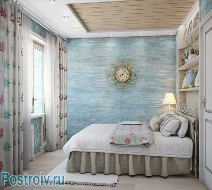 Спальня в стиле прованс в двухкомнатной квартире. Фото Спальня в стиле прованс в двухкомнатной квартире. Фото