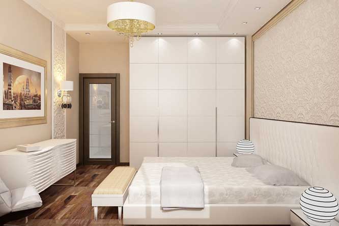 Современная светлая спальня. Отделка стен декоративной штукатуркой. Современная светлая спальня. Отделка стен декоративной штукатуркой.