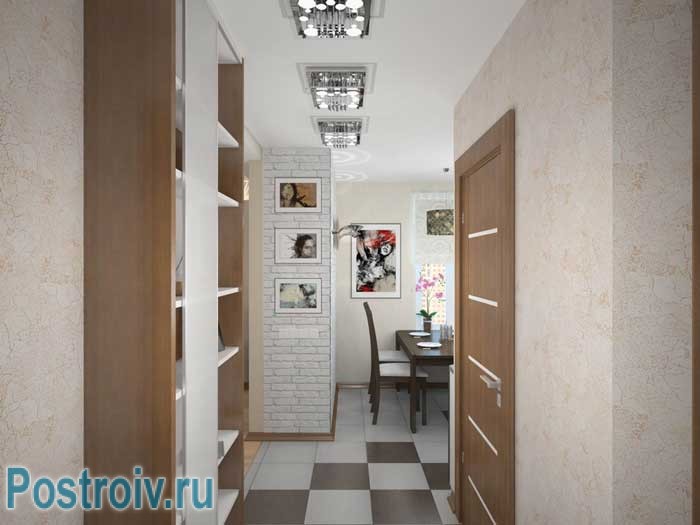Несколько небольших люстр в маленьком коридоре хрущевки Несколько небольших люстр в маленьком коридоре хрущевки