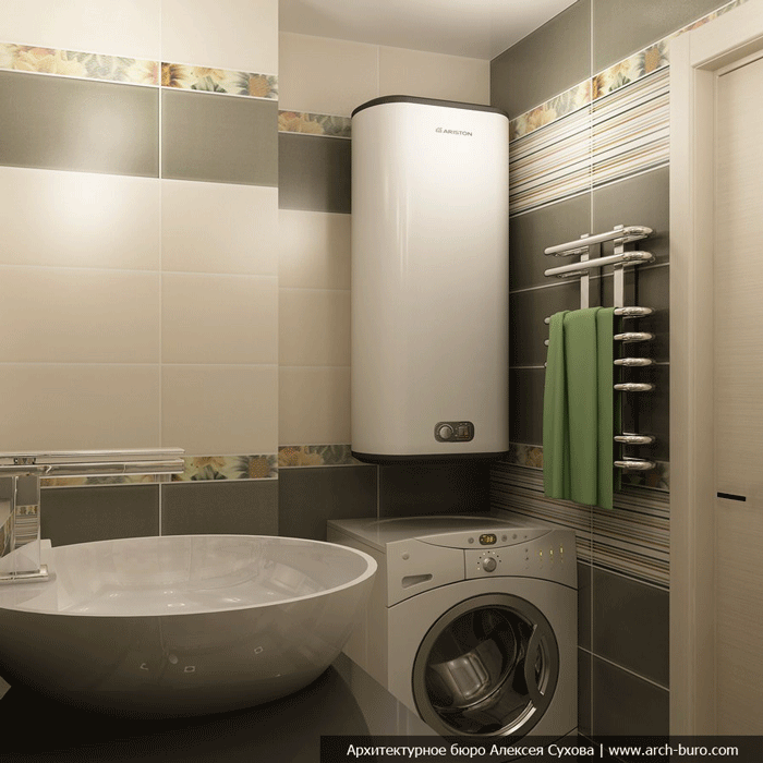 Дизайн ванной комнаты 4-5 кв.м. после ремонта