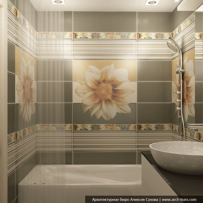 Совмещенный санузел дизайн. Подойдет для хрущевки 