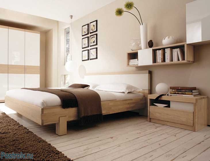 Бежевая спальня. Цвет 2015 года. Фото