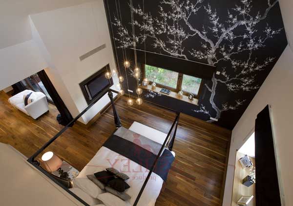 Комбинированные обои в спальни разных цветов Комбинированные обои в спальни разных цветов