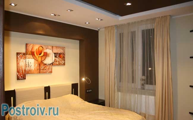 Модульная картина в интерьере спальни. Фото Модульная картина в интерьере спальни. Фото