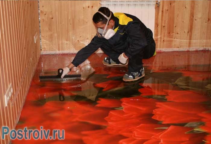 Наливные полы 3д своими руками