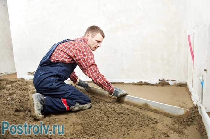 Выравнивание пола для последующей заливки 3д полов