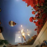 Фотопечать на натяжном потолке дизайн детской