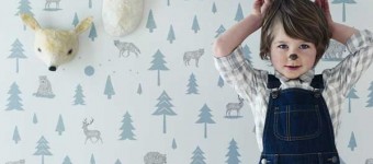 Обо для детской с синим рисунком