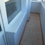 Обшивка балкона пвх панелями. Фото