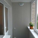 Обшивка балкона вагонкой ПВХ. Фото