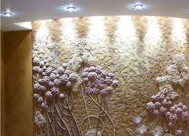 декоративная отделка стен на кухне