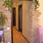 Отделка арки декоративным камнем