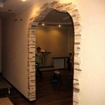 Отделка арки декоративным камнем
