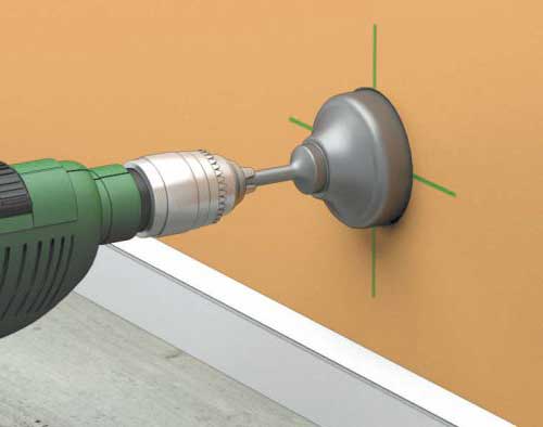 Вырезаем отверстие для розеток в гипсокартоне Вырезаем отверстие для розеток в гипсокартоне