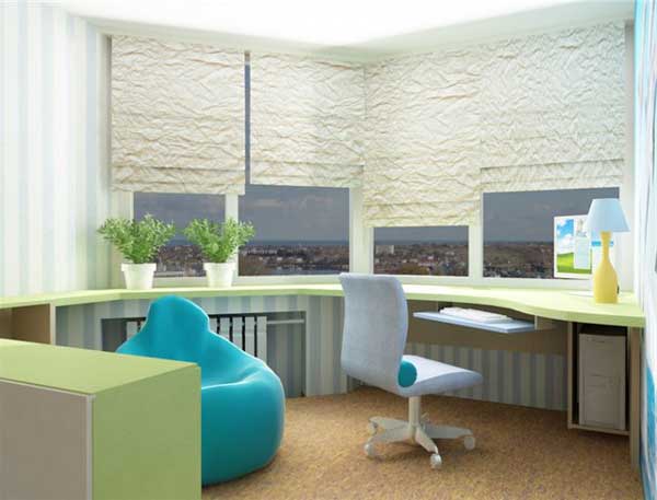 Идея широкого подоконника, как письменного стола Идея широкого подоконника, как письменного стола