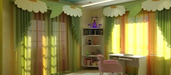 Потолок из гипсокартона в детской