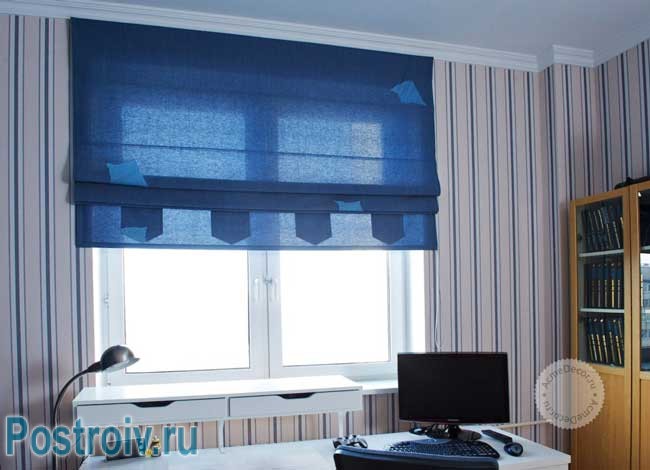 Римские шторы в комнате мальчика