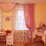 Шторы розового цвета в детскую для маленькой девочки