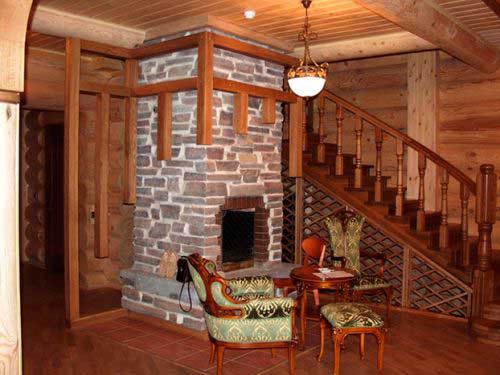 Отделка печи камнем Отделка печи камнем