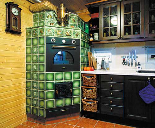 Отделка печи керамической плиткой Отделка печи керамической плиткой