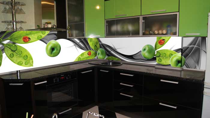 Скинали для зеленой кухни. Фото 9 Скинали для зеленой кухни. Фото 9