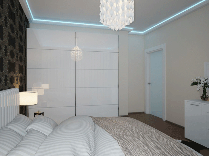 Глянцевый шкаф в спальне. Красивые спальни Глянцевый шкаф в спальне. Красивые спальни