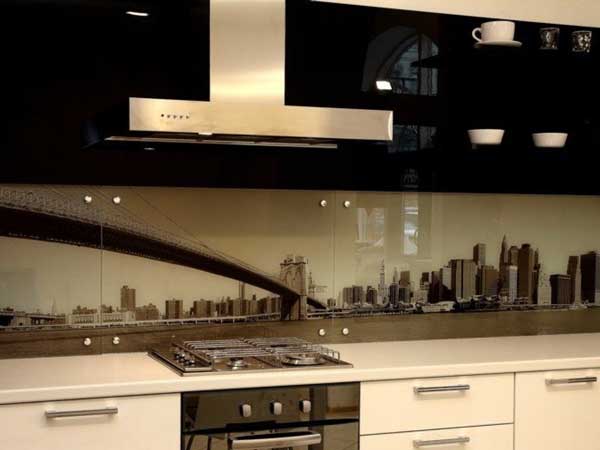 Закаленное стекло кухонного фартука Закаленное стекло кухонного фартука