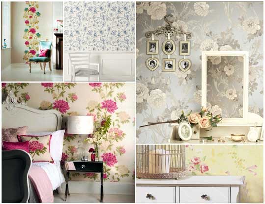 Бежевые текстильные обои в детскую комнату