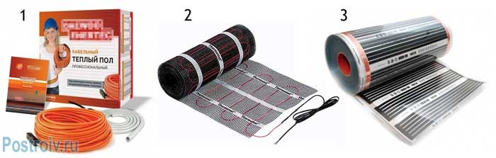 Виды электрических теплых полов: кабельные и инфракрасные - Фото Виды электрических теплых полов: кабельные и инфракрасные - Фото
