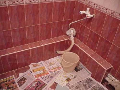 Отделка короба плиткой Отделка короба плиткой