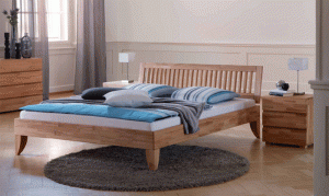 Кровать из массива бука фото