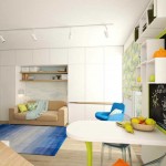 Зона отдыха и сна. Хорошая идея для зонирования. Фото